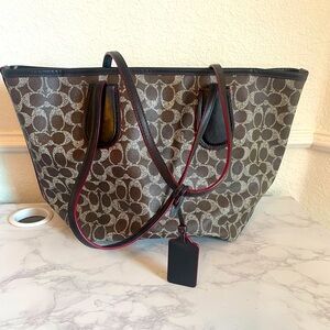 Coach coated canvas bag.